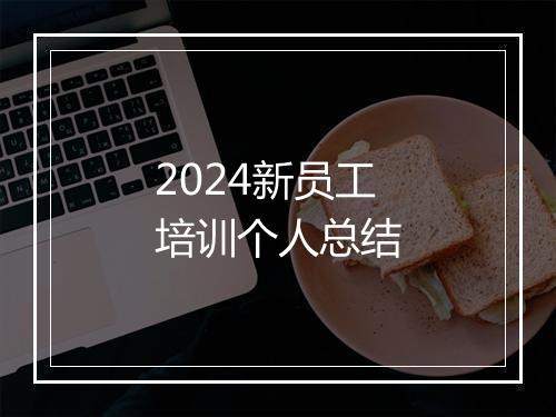 2024新员工培训个人总结