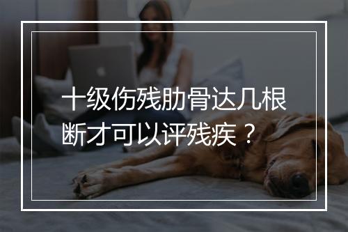 十级伤残肋骨达几根断才可以评残疾？
