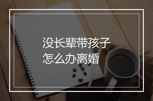 没长辈带孩子怎么办离婚