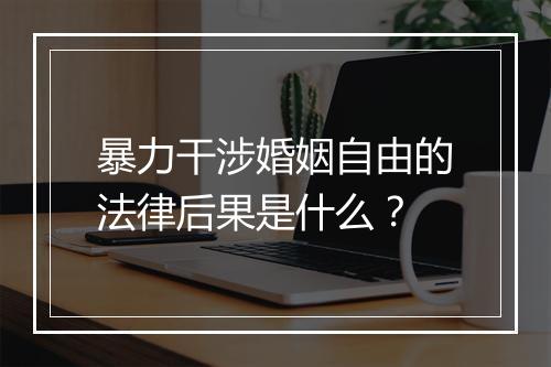 暴力干涉婚姻自由的法律后果是什么？