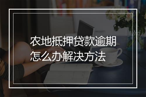 农地抵押贷款逾期怎么办解决方法