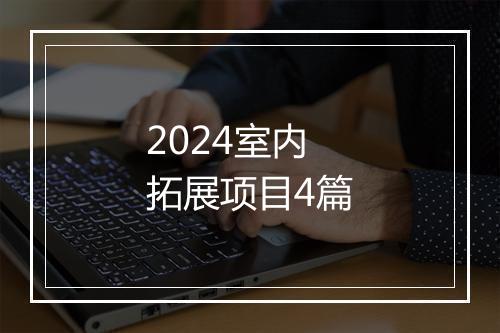 2024室内拓展项目4篇