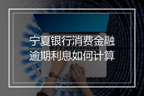 宁夏银行消费金融逾期利息如何计算