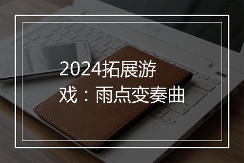 2024拓展游戏：雨点变奏曲
