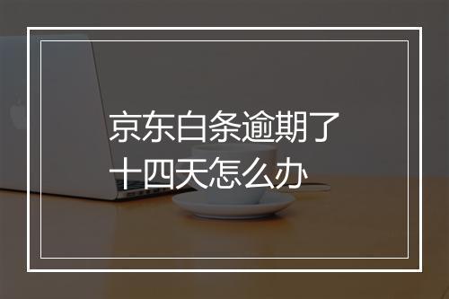 京东白条逾期了十四天怎么办