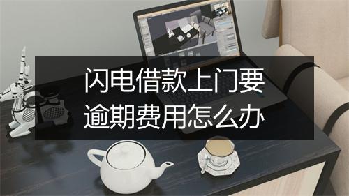 闪电借款上门要逾期费用怎么办
