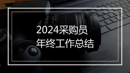 2024采购员年终工作总结