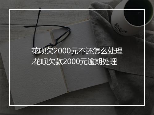 花呗欠2000元不还怎么处理,花呗欠款2000元逾期处理
