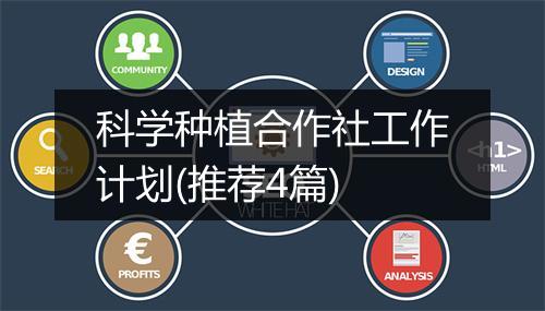 科学种植合作社工作计划(推荐4篇)