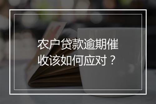 农户贷款逾期催收该如何应对？