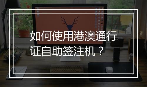 如何使用港澳通行证自助签注机？