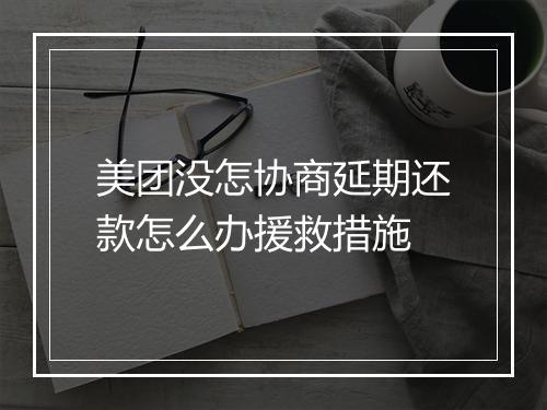 美团没怎协商延期还款怎么办援救措施