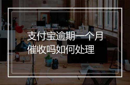 支付宝逾期一个月催收吗如何处理