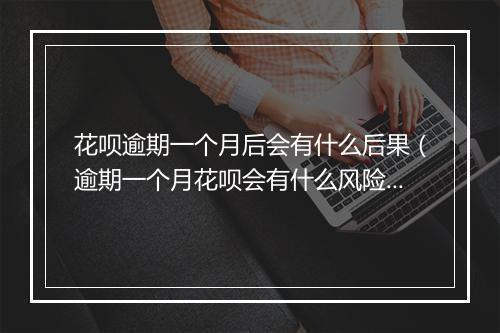 花呗逾期一个月后会有什么后果（逾期一个月花呗会有什么风险）