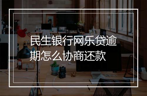 民生银行网乐贷逾期怎么协商还款
