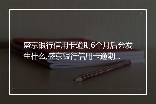 盛京银行信用卡逾期6个月后会发生什么,盛京银行信用卡逾期后的后果