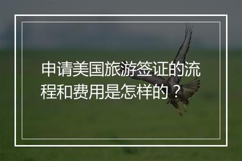 申请美国旅游签证的流程和费用是怎样的？