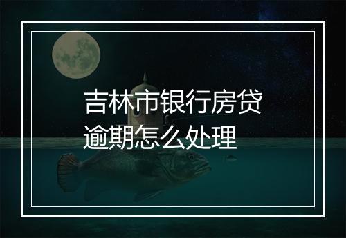 吉林市银行房贷逾期怎么处理