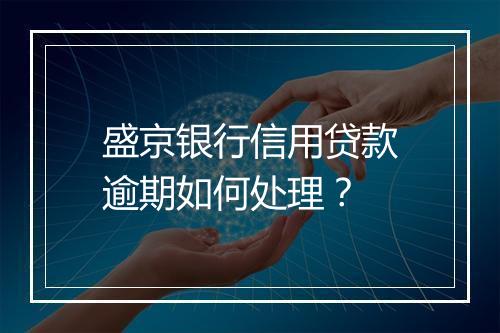 盛京银行信用贷款逾期如何处理？