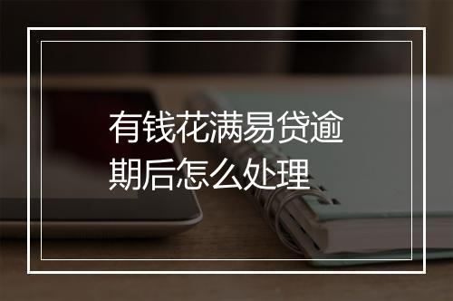 有钱花满易贷逾期后怎么处理