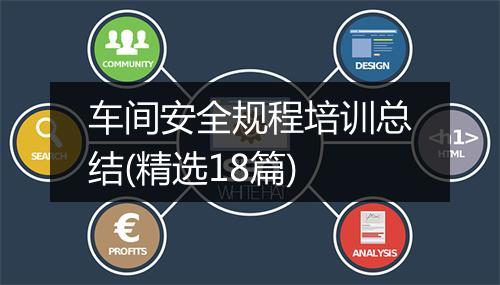 车间安全规程培训总结(精选18篇)