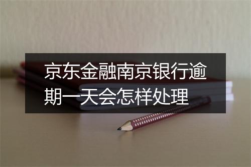 京东金融南京银行逾期一天会怎样处理