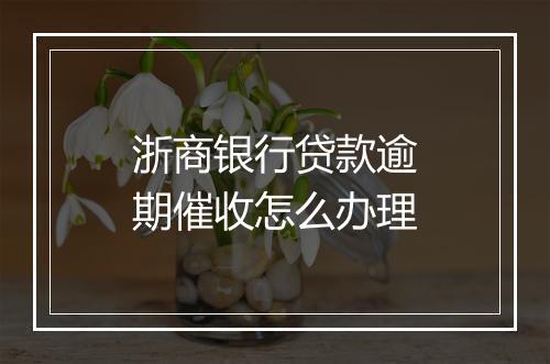 浙商银行贷款逾期催收怎么办理
