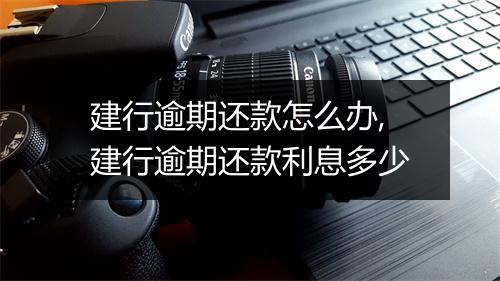 建行逾期还款怎么办,建行逾期还款利息多少