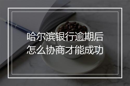 哈尔滨银行逾期后怎么协商才能成功