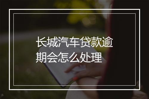 长城汽车贷款逾期会怎么处理
