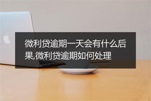 微利贷逾期一天会有什么后果,微利贷逾期如何处理