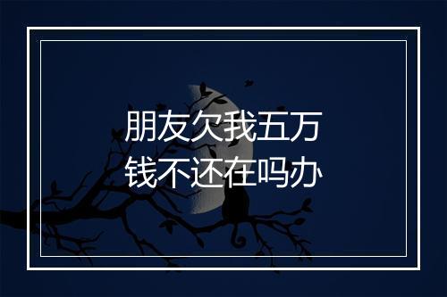朋友欠我五万钱不还在吗办