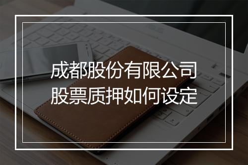 成都股份有限公司股票质押如何设定