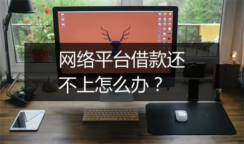 网络平台借款还不上怎么办？