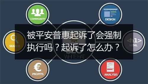 被平安普惠起诉了会强制执行吗？起诉了怎么办？