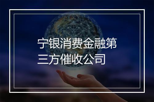 宁银消费金融第三方催收公司