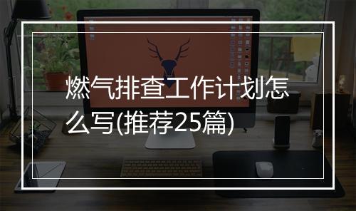 燃气排查工作计划怎么写(推荐25篇)