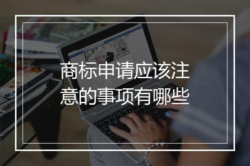 商标申请应该注意的事项有哪些
