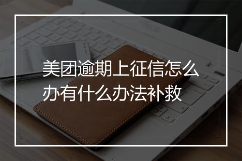 美团逾期上征信怎么办有什么办法补救