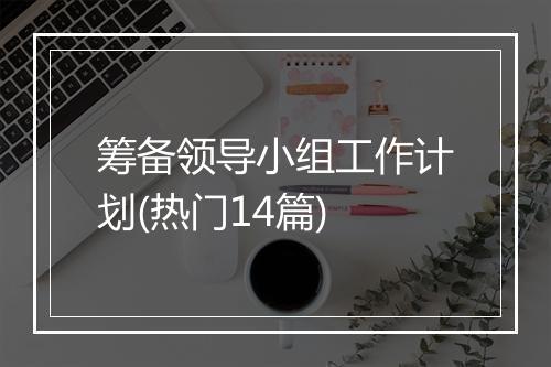 筹备领导小组工作计划(热门14篇)