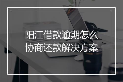 阳江借款逾期怎么协商还款解决方案