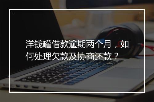 洋钱罐借款逾期两个月，如何处理欠款及协商还款？