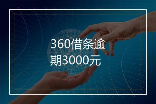 360借条逾期3000元