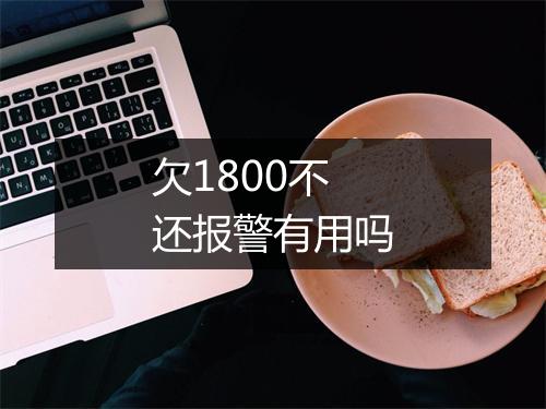 欠1800不还报警有用吗