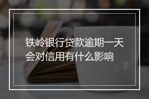 铁岭银行贷款逾期一天会对信用有什么影响