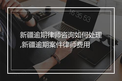 新疆逾期律师咨询如何处理,新疆逾期案件律师费用