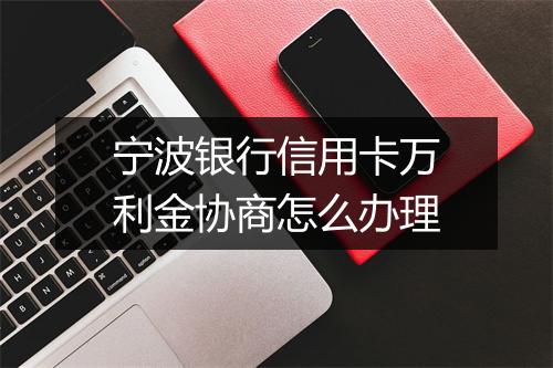 宁波银行信用卡万利金协商怎么办理