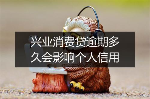 兴业消费贷逾期多久会影响个人信用