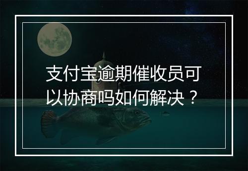 支付宝逾期催收员可以协商吗如何解决？
