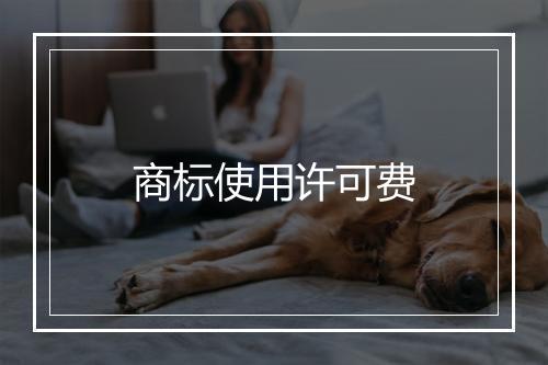 商标使用许可费